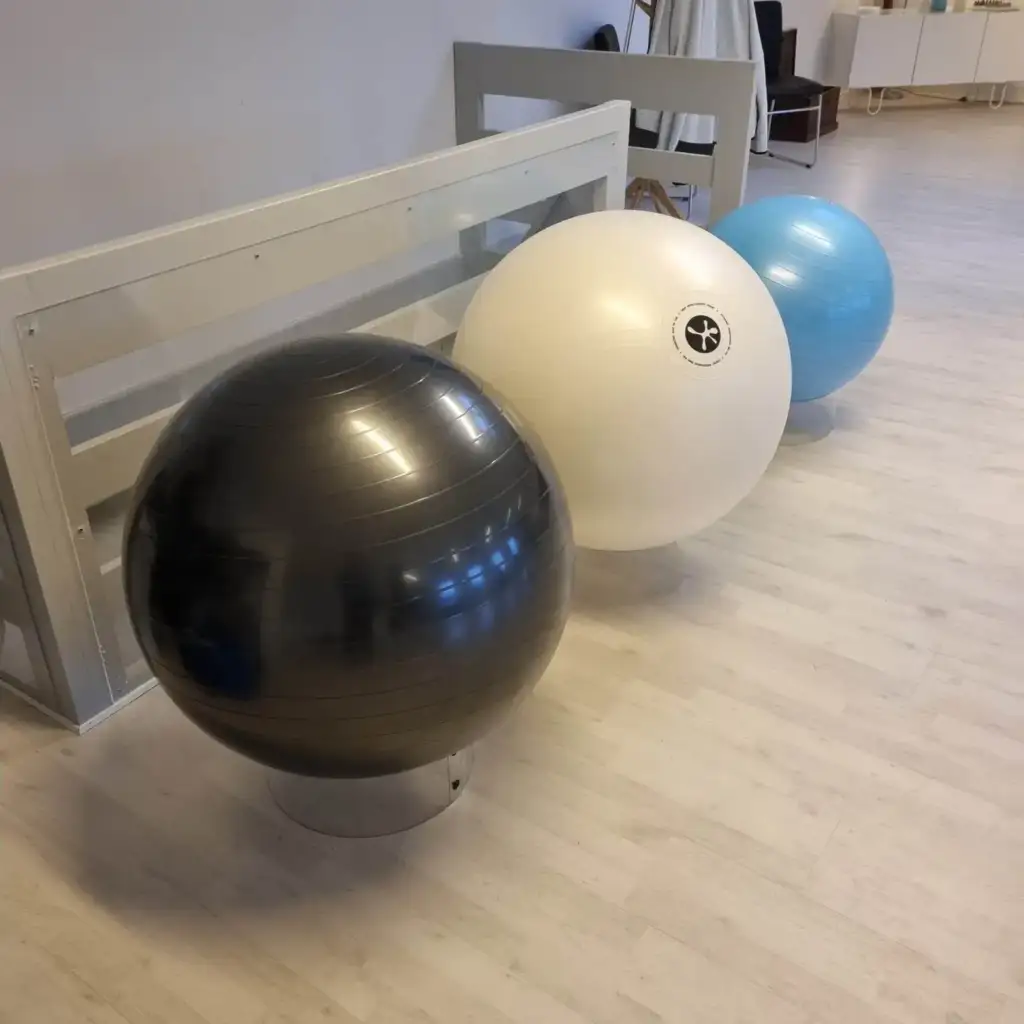 Træningsbolde i klinikken
